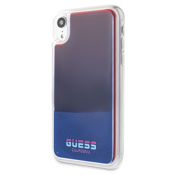 Etui Guess Apple iPhone XR czerwony /red hard case California Glow in the dark Case 