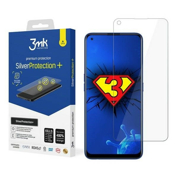 Folia Antymikrobowa 3MK Realme 7 Pro Silver Protect Montowana Na Mokro
