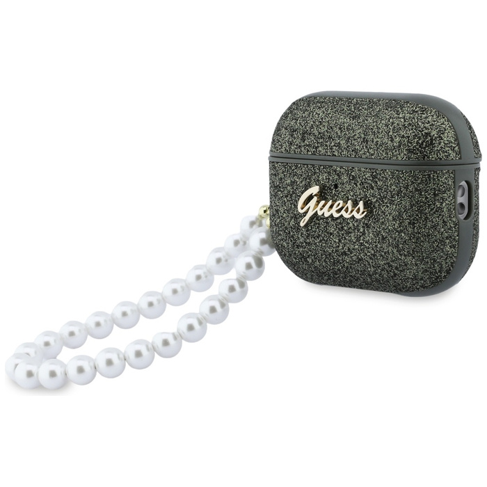 Etui Guess Glitter Pearl Strap do        AirPods Pro 3 khaki