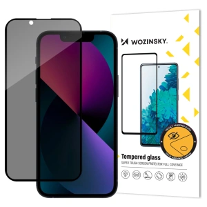 Wozinsky Privacy Glass szkło hartowane do iPhone 16e / 14 / 13 / 13 Pro z filtrem Anti Spy prywatyzujące