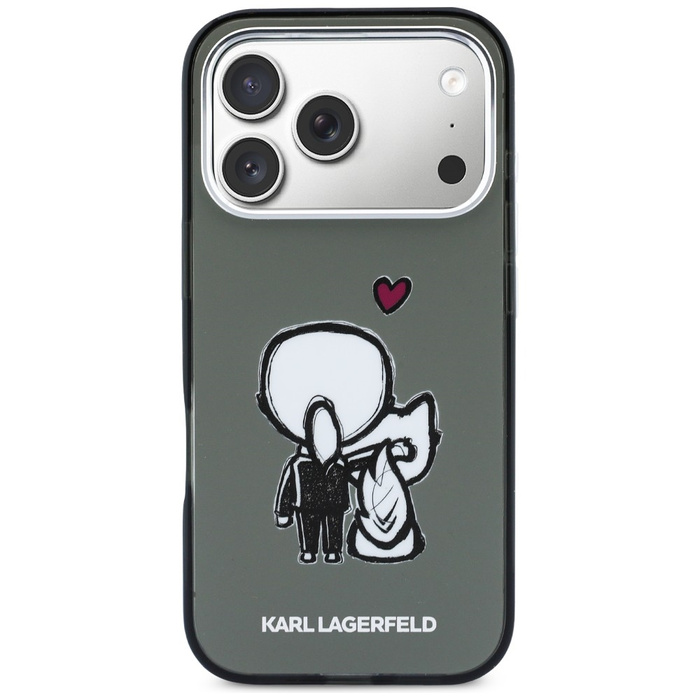 Etui Karl Lagerfeld Karl & Choupette     Back MagSafe do iPhone 17 Pro czarny