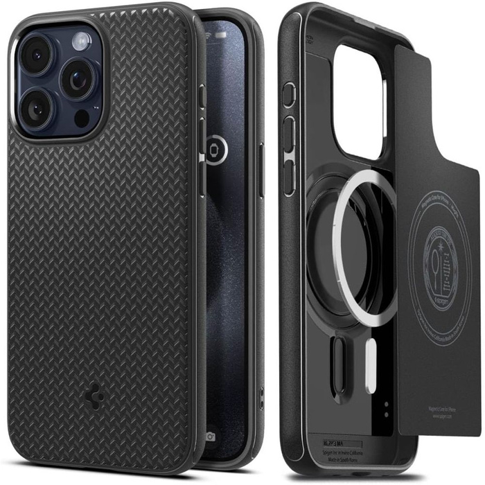 Etui iPhone 15 Pro Max Spigen Mag Armor Magsafe Matte Black Case