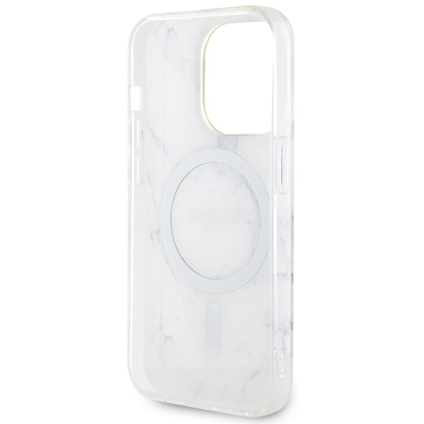 Etui Guess GUHMP14XPCUMAH iPhone 14 Pro Max 6.7" biały/white hardcase Marble MagSafe Case