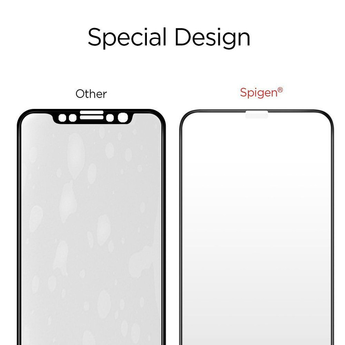 SZKŁO Hartowane SPIGEN SGP GLAS.TR Slim HD Apple iPhone 11 Pro X XS Full Cover FC