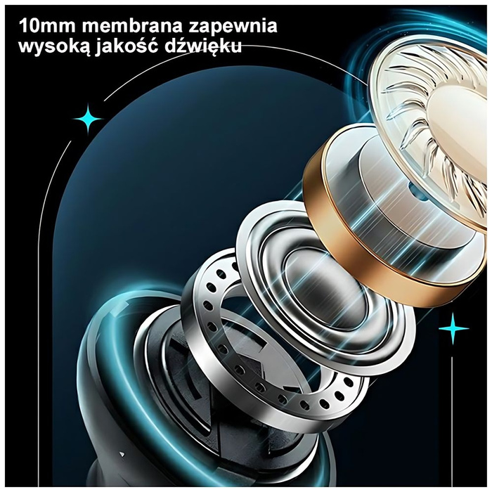 USAMS Słuchawki Bluetooth 5.3 TWS XJ13 series Gaming Earbuds bezprzewodowe czarny/black BHUXJ01 (US-XJ13)