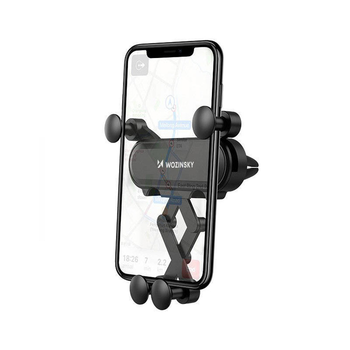 Wozinsky Gravity Car Mount grawitacyjny uchwyt samochodowy na kratkę wentylacyjną nawiew czarny (WCH-05)