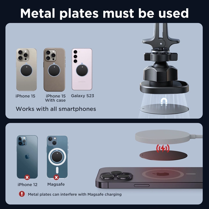 Uchwyt Joyroom JR-ZS400 do telefonu samochodowy magnetyczny na deskę rozdzielczą - czarny