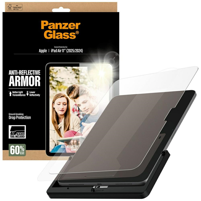Szkło hartowane PanzerGlass Ultra-Wide   Fit Reflective Armor do iPad Air 11" (2025/2024)
