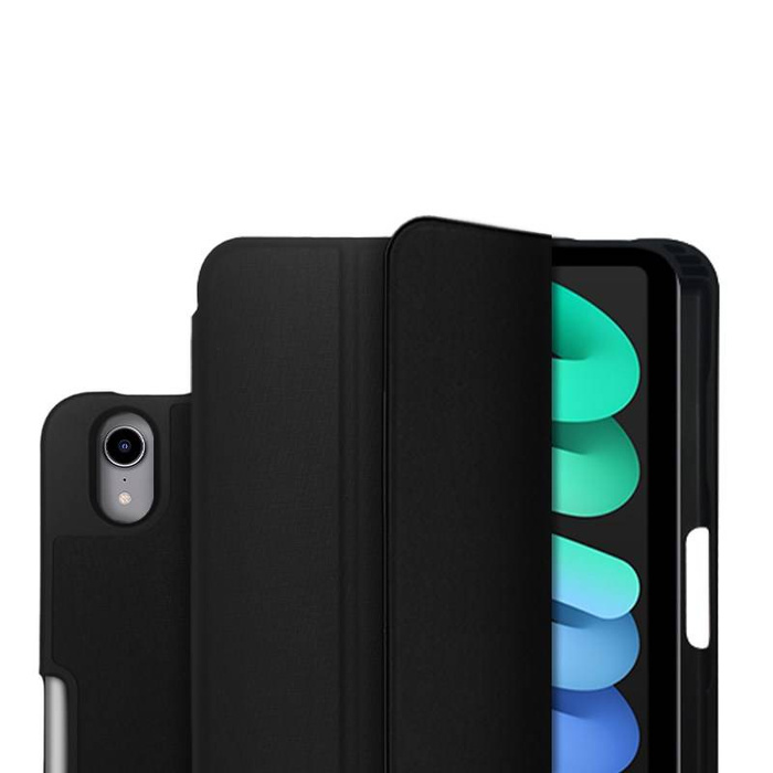 Etui CRONG Apple iPad Mini 6 2021 FlexFolio Z Funkcją Apple Pencil Czarny Case