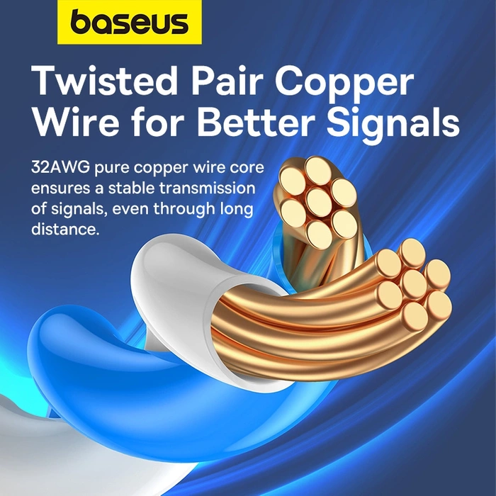 Płaski kabel sieciowy Baseus Ethernet RJ45, Gigabit, Cat.7, 0,5m (czarny)