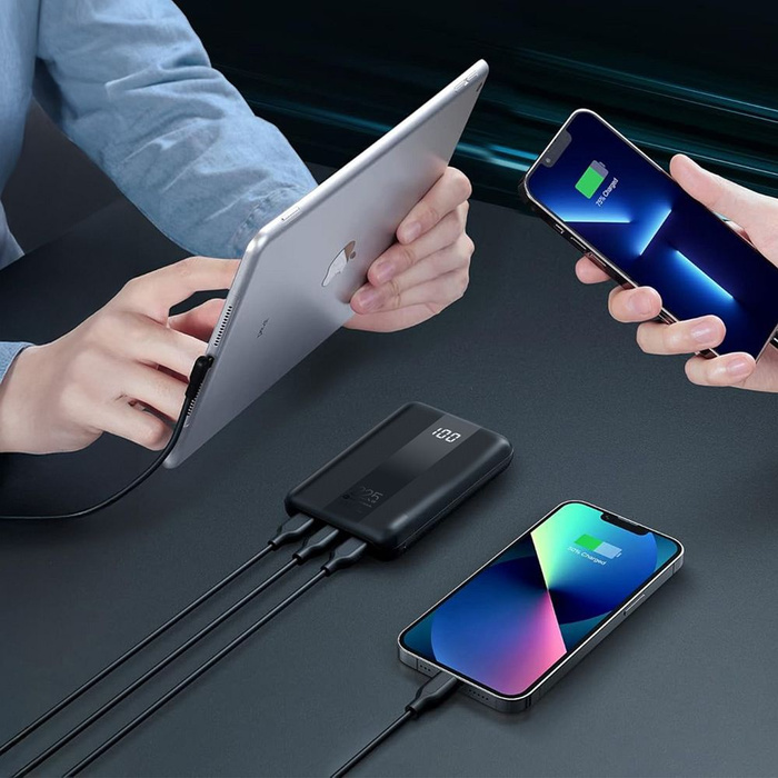 Powerbank Forcell F-Energy Energo P10K2 QC3.0 PD 3A 22,5W 10000 mAh czarny 0INT