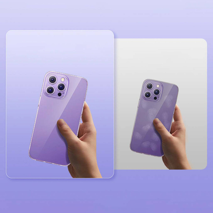 Etui Baseus Simple 2 Case etui do iPhone 14 Pro Max cienki pokrowiec przezroczyste Case