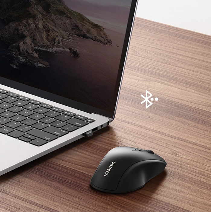 Myszka bezprzewodowa UGREEN MU101 2.4G+BT (Niebieska)