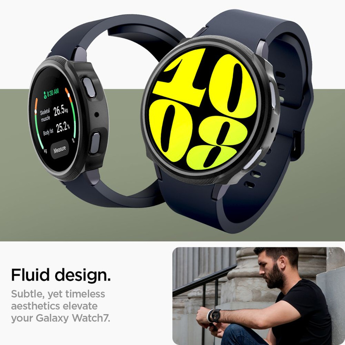 ETUI SPIGEN LIQUID AIR SAMSUNG GALAXY WATCH 7 (40 MM) MATTE BLACK