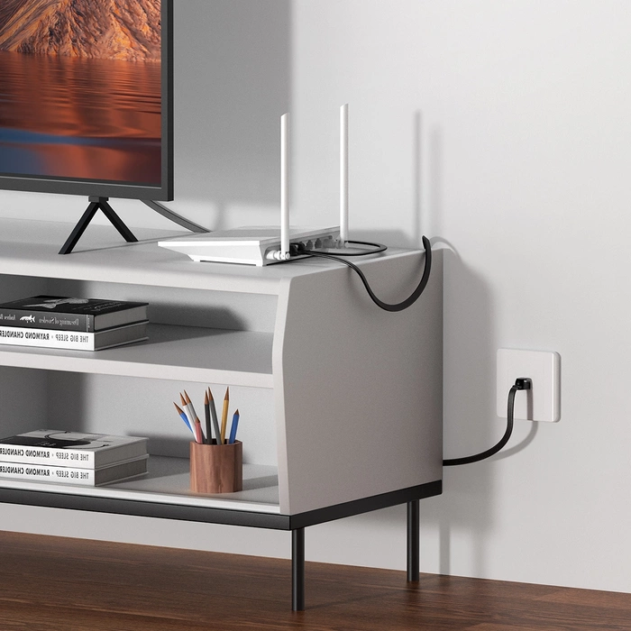 Płaski kabel sieciowy Baseus Ethernet RJ45, Cat.6, 12m (czarny)