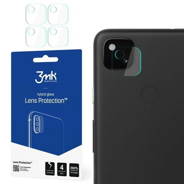Szkło Hybrydowe 3MK Google Pixel 4a Lens Protect Ochrona Na Obiektyw Aparatu 4szt