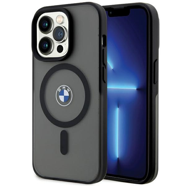 Etui BMW BMHMP15LDSLK iPhone 15 Pro 6.1" czarny/black hardcase IML Signature MagSafe Case