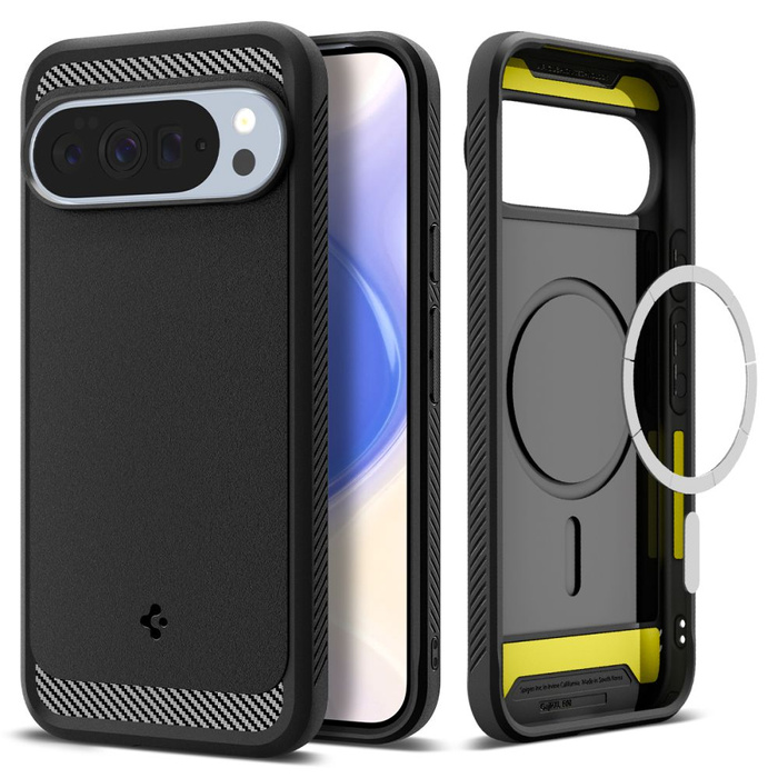 ETUI SPIGEN GOOGLE PIXEL 10 PRO XL RUGGED ARMOR MAG MAGSAFE MATTE BLACK