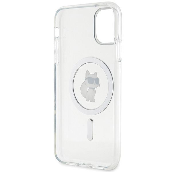 Etui Karl Lagerfeld KLHMN61HFCCNOT iPhone 11 /Xr przezroczysty/transparent hardcase IML Choupette MagSafe