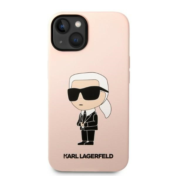 Etui Karl Lagerfeld Klhcp14msnikbcp Iphone 14 Plus 6,7" Hardcase Różowy/pink Silicone Ikonik Case