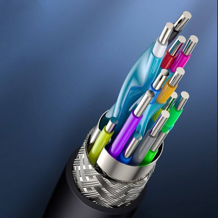 Baseus kabel przewód HDMI 2.0 4K 60 Hz 3D HDR 18 Gbps 3m czarny (CAKGQ-C01)