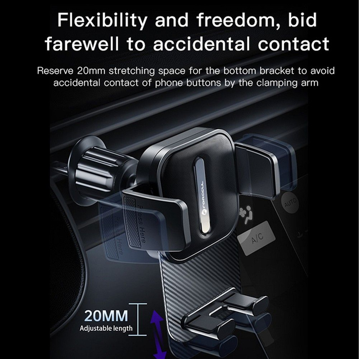 FORCELL F-Grip GuardianAV uchwyt samochodowy do kratki wlotu czarny
