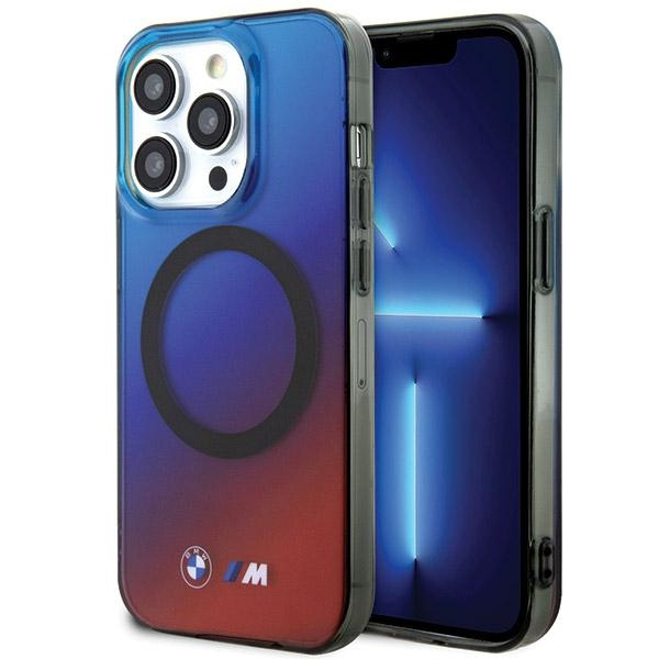 Etui BMW BMHMP15LHTTG iPhone 15 Pro 6.1" czerwono-niebieski/red blue hardcase M Gradient MagSafe Case