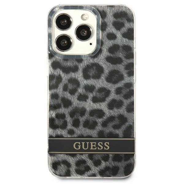 Etui GUESS Apple iPhone 13 13 Pro Leopard Szary Hardcase