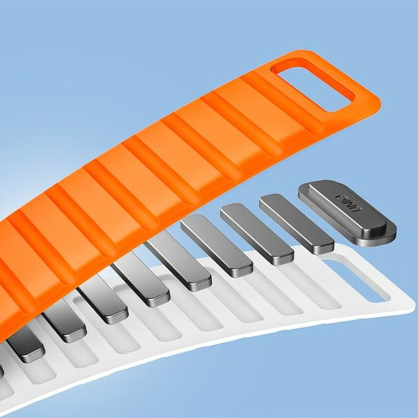 Pasek UNIQ Revix Evo Apple Watch Series1/2/3/4/5/6/7/8/9/SE/SE2/Ultra/Ultra2 42/44/45/49mm Reversible Magnetic zielono-żółty/viridian green-burnt yellow