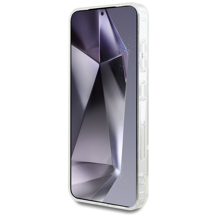 Etui Karl Lagerfeld Button Karl Head      Printed Logo MagSafe do Samsung Galaxy S25 biały