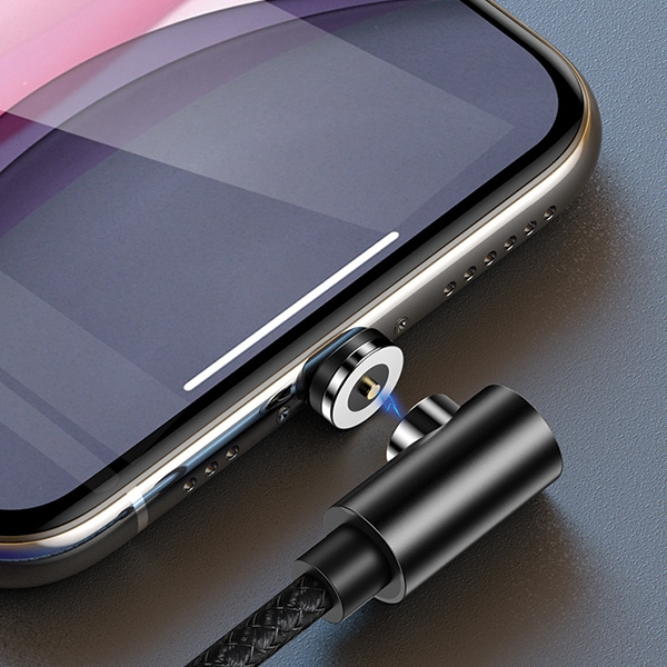 Kabel Kątowy Magnetyczny USAMS MicroUSB 1m Czerwony