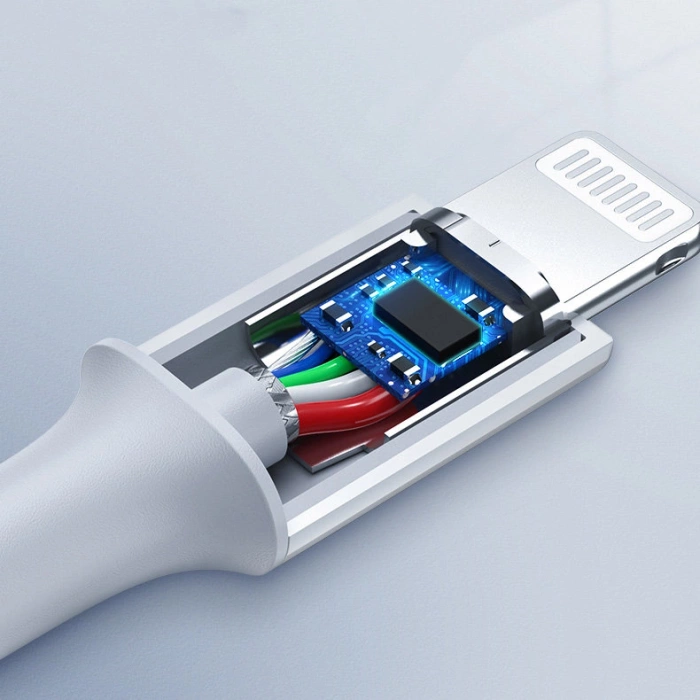 Kabel Ugreen US171 Lightning - USB-C MFi PD 20W 3A 480Mb/s 0,5m - biały