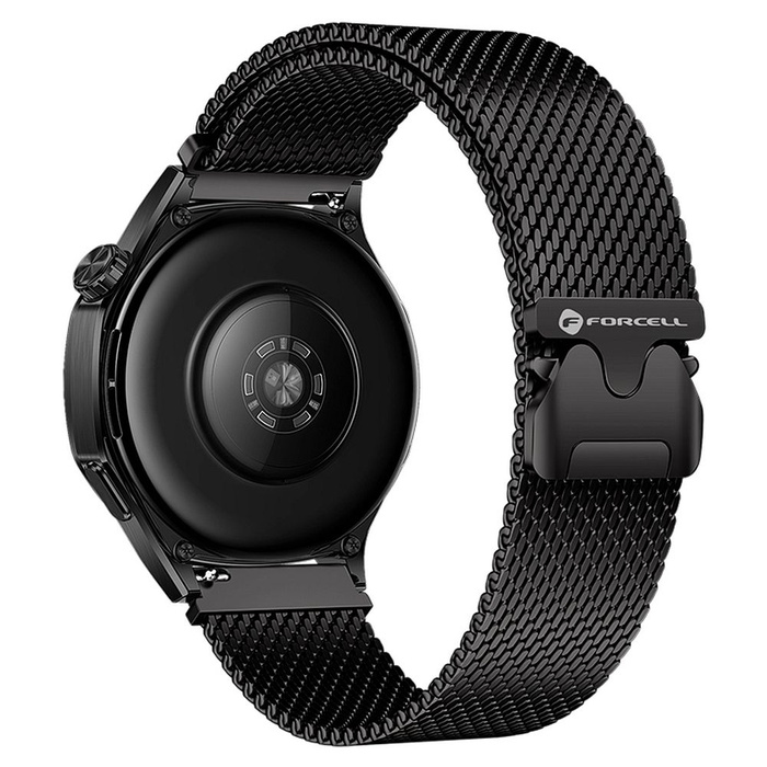 Pasek do Samsung Galaxy Watch Forcell F-Design FS10 magnetyczny stal 22 mm czarny