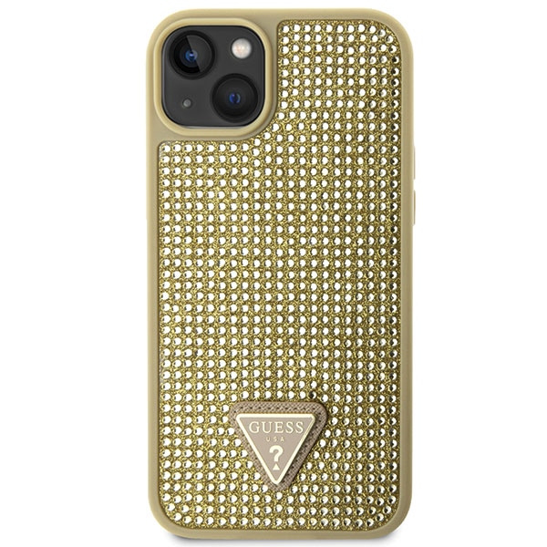 Etui Guess GUHCP14SHDGTPD iPhone 14 6.1" złoty/gold hardcase Rhinestone Triangle Case