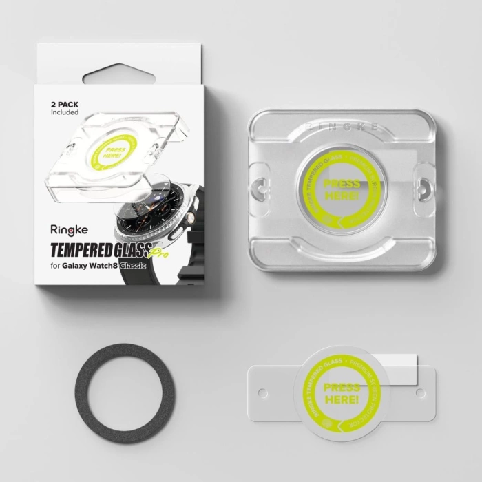 SZKŁO HARTOWANE RINGKE SAMSUNG GALAXY WATCH 8 CLASSIC 46 MM TEMPERED GLASS PRO 2 SZT. PRZEZROCZYSTE