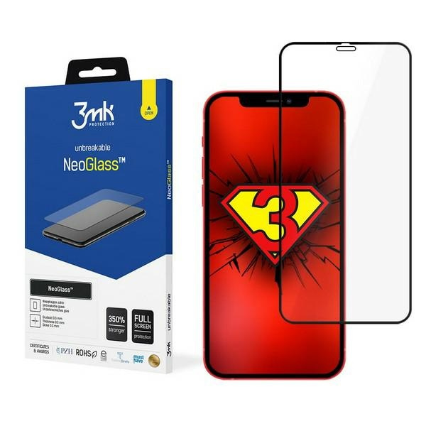 Szkło Hybrydowe 3MK Apple iPhone 12 Mini 5,4 NeoGlass Czarny