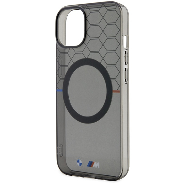 Etui BMW BMHMP13MHGPK iPhone 13 / 14 / 15 6.1" szary/grey Pattern MagSafe Case