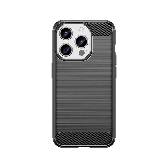 Etui Elastyczne etui wzór karbon do iPhone 15 Pro Carbon Case - czarne Case