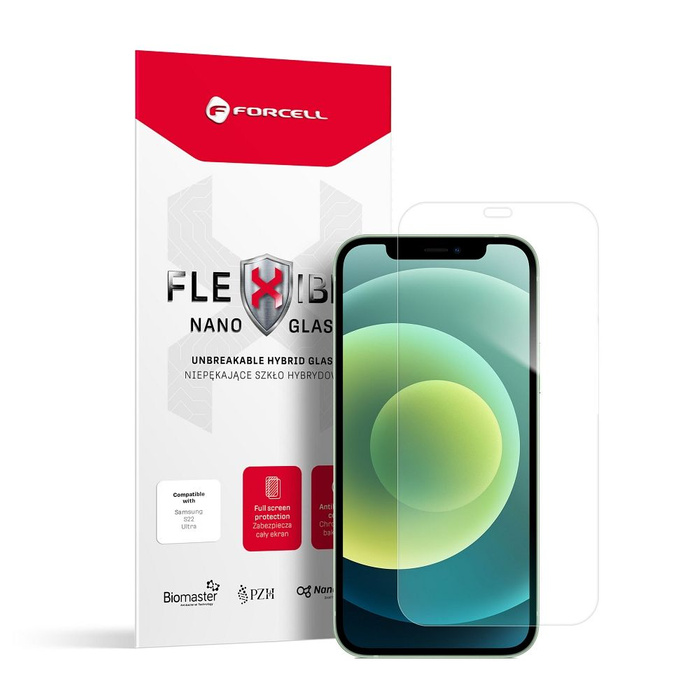 Szkło hybrydowe do iPhone 12 MINI Forcell Flexible Nano Glass