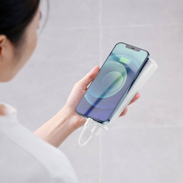 Baseus Bipow powerbank z wyświetlaczem 30000mAh 15W czarny (Overseas Edition) + kabel USB-A - Micro USB 0.25m czarny (PPBD050201)