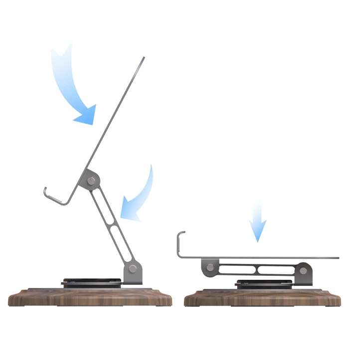 Podstawka do telefonu Dudao F17M 360° metalowa - szara