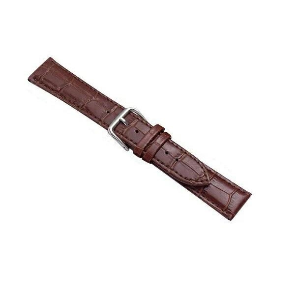 Beline pasek Watch 22mm Crocobrązowy/brown