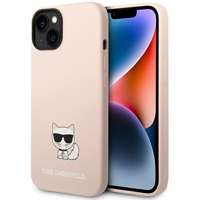 Etui KARL LAGERFELD Apple iPhone 14 Plus Silicone Choupette Body Jasnoróżowy Hardcase
