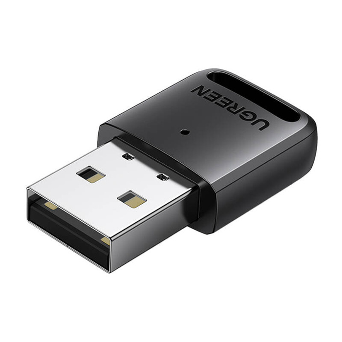 Adapter i odbiornik USB Bluetooth 5.3 Ugreen CM591 LED zasięg 20m (czarny)