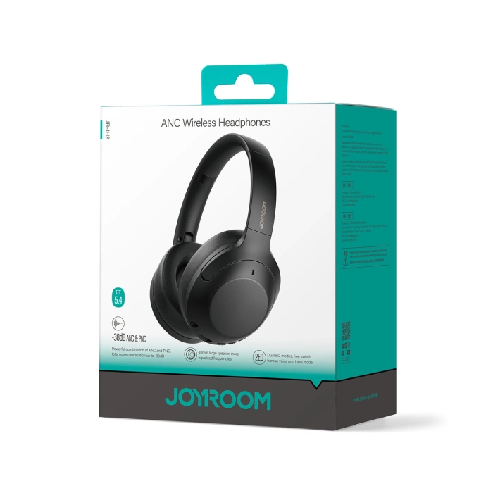 Słuchawki bezprzewodowe Joyroom J-Head Series JR-JH2 z ANC Bluetooth - czarne