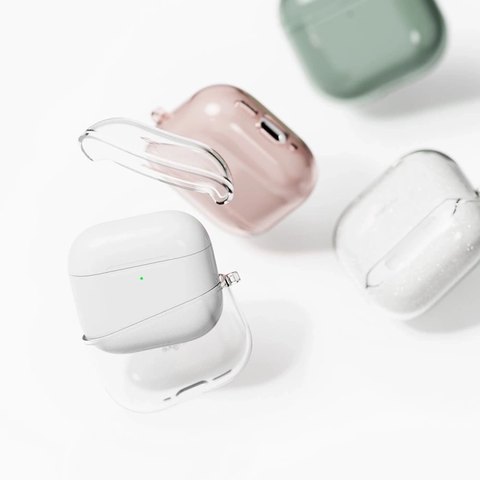 RINGKE AIR APPLE AIRPODS 4 GLITTER CLEAR