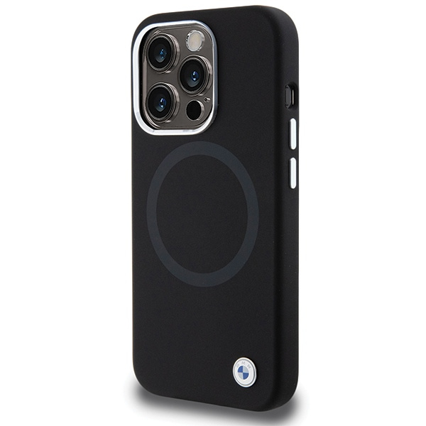 Etui Bmw Bmhmp15lsilbk2 Iphone 15 Pro 6.1" Czarny/black Signature Liquid Silicone Magsafe Case