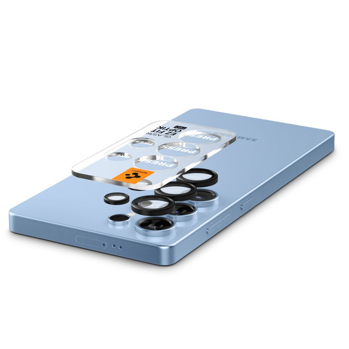 OSŁONA APARATU SPIGEN SAMSUNG GALAXY S25 ULTRA OPTIK PRO HD GLAS.TR ”EZ FIT” CAMERA PROTECTOR 2-PACK CZARNA