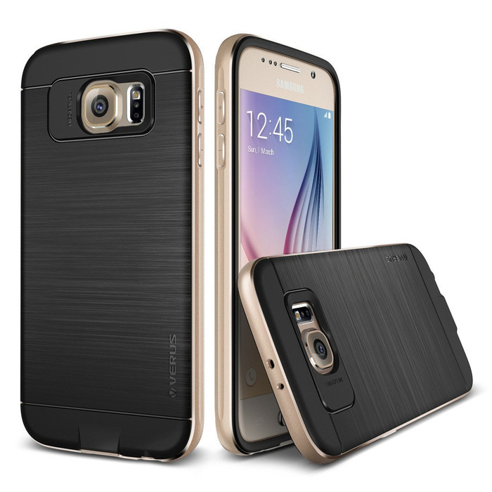 Etui Samsung Galaxy S6 VERUS Iron Shield Gold Jak Spigen SGP Pokrowiec