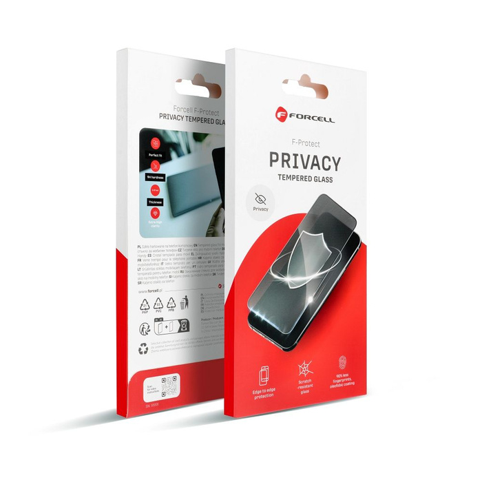Szkło hartowane do iPhone 16 Forcell Privacy Glass czarne